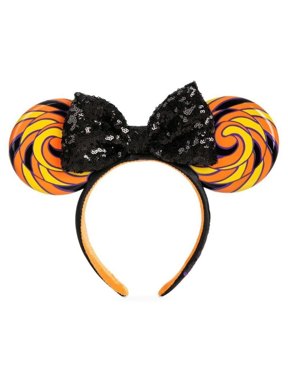 Disney Parks Halloween Sweet & Spooky Lollipop Candy Swirl Minnie Ear Headband